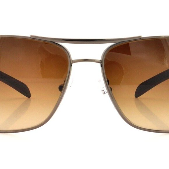 PRADA 'Linea Rossa' Authentic Men's Sunglasses 0PS54IS Gunmetal Brn Gradient NIB - Picture 15 of 16